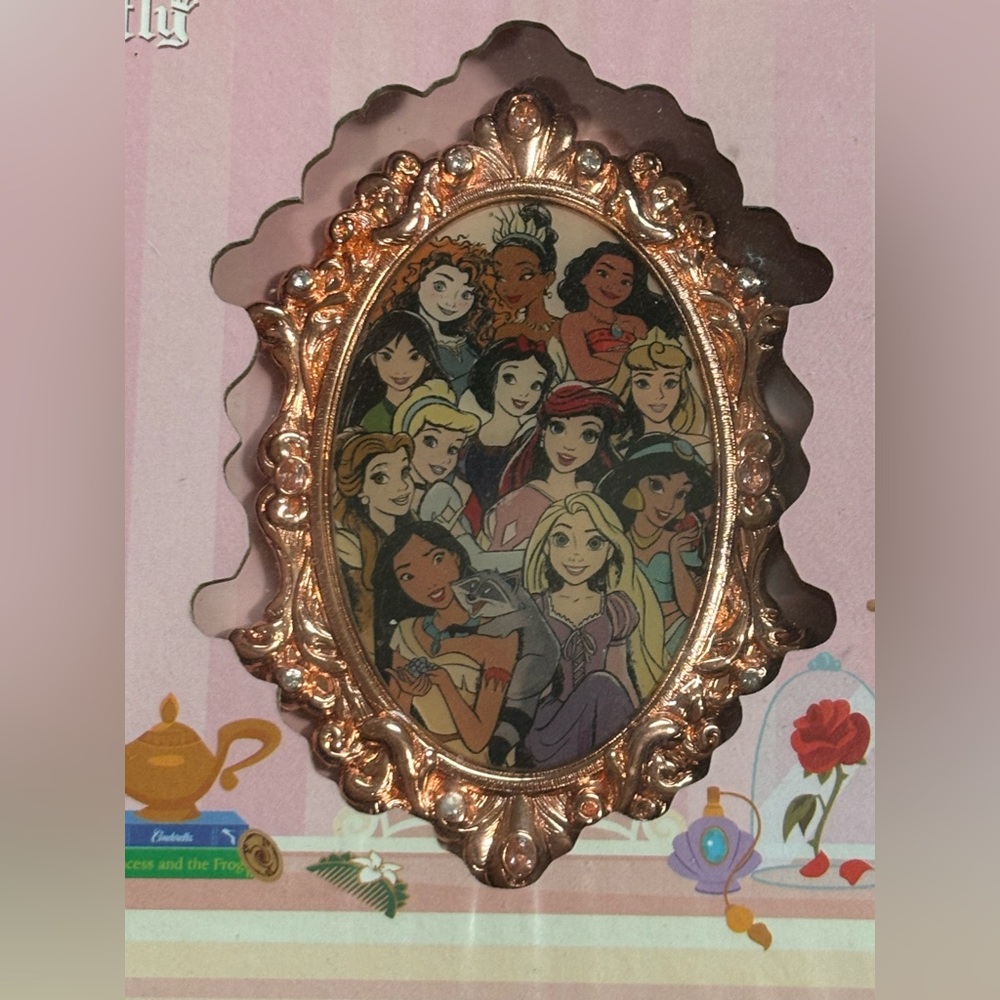 Jumbo Princess Mirror Portrait Rapunzel Ariel Mulan Belle Loungefly Disney Pin - Picture 3 of 5